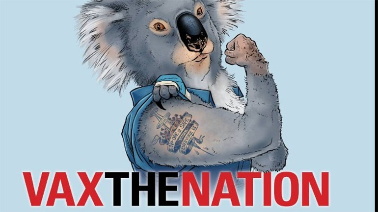 Καλλιτέχνες της αυστραλιανής μουσικής ενώνουν τις δυνάμεις τους για τον μέγιστο δυνατό εμβολιασμό της χώρας