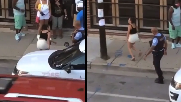 Ο αστυνομικός δεν μπήκε καν στον κόπο να κυνηγήσει τη γυναίκα 