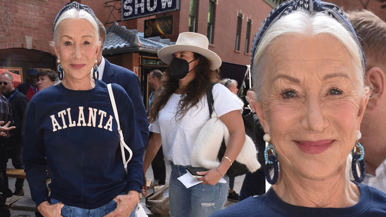 Η Helen Mirren παραδίδει μαθήματα στυλ φορώντας φούτερ στα 76 της