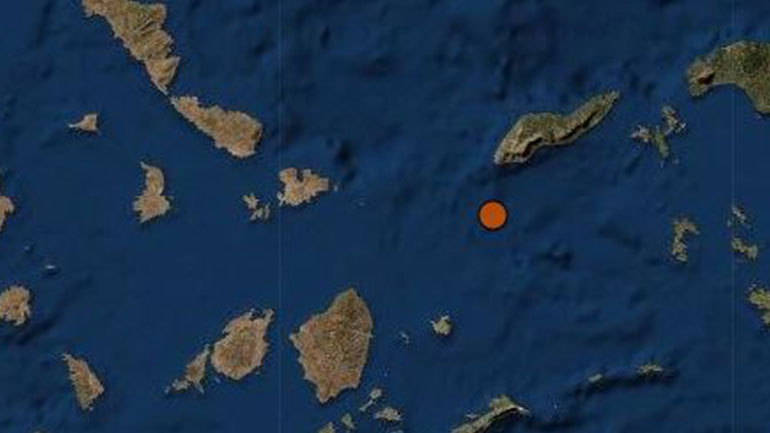 Σεισμός 3,4 Ρίχτερ στα ανοιχτά της Ικαρίας