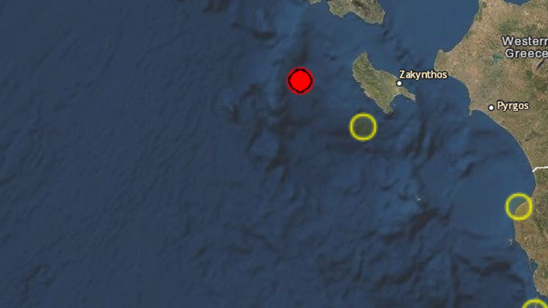 Σεισμός 4,2 Ρίχτερ στη Ζάκυνθο