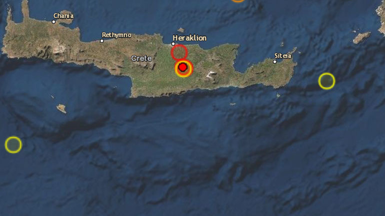 Σεισμός 3,2 Ρίχτερ στην Κρήτη