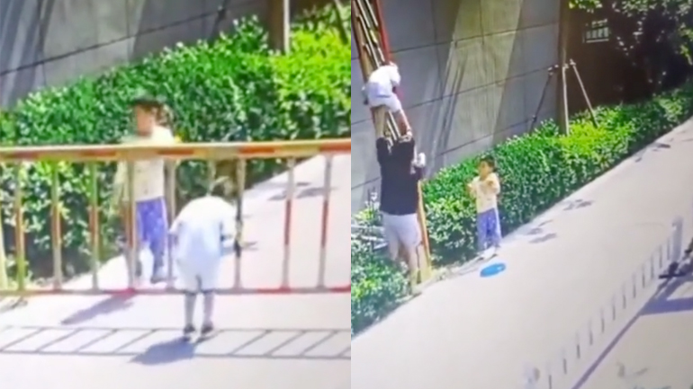 Παιδί εγκλωβίζεται σε μπάρα Παιδί εγκλωβίζεται σε μπάρα