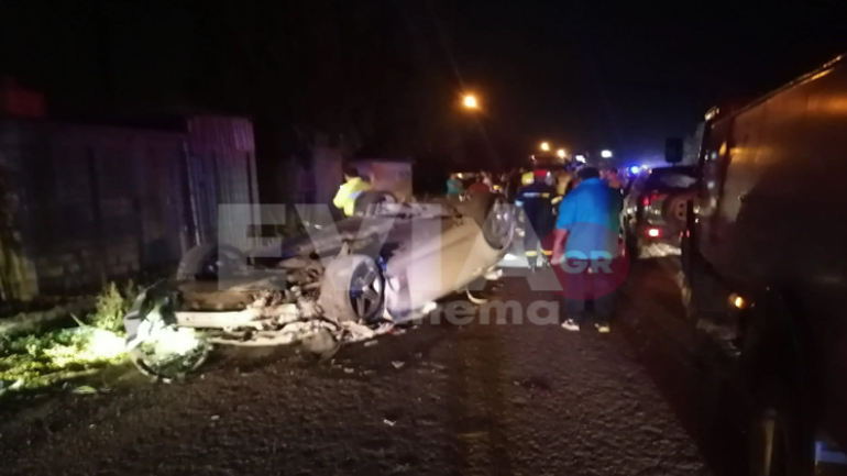 Τροχαίο δυστύχημα με δυο νεκρούς στα Ψαχνά Ευβοίας