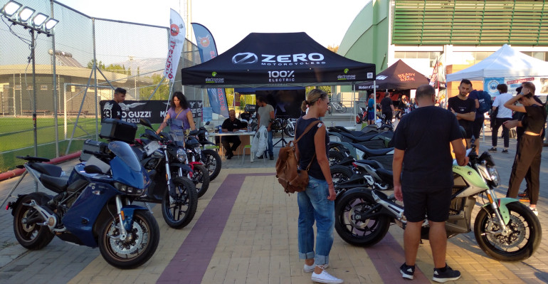Αρκετά μεγάλο το περίπτερο της Zero Motorcycles, που εκπροσωπείται πλέον στην Ελλάδα από την Electromove.