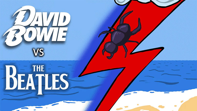 David Bowie vs The Beatles στην Πλαζ Αρετσούς