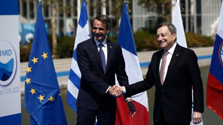 Οι προκλήσεις στη Μεσόγειο και η κλιματική κρίση στο επίκεντρο της συνάντησης Μητσοτάκη – Ντράγκι