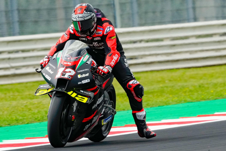Εξαιρετική είναι η παρουσία του Maverick Vinales στο Misano με την Aprilia.