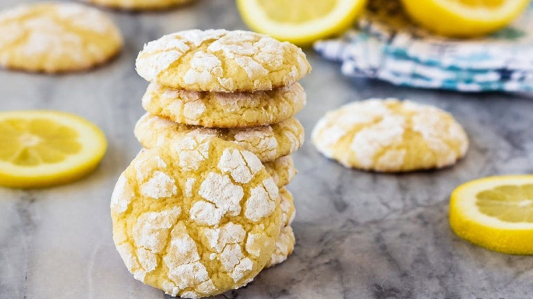 Λαχταριστά soft cookies με λεμόνι