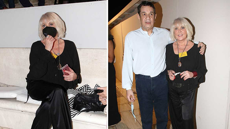 Ρούλα Κορομηλά: Στη συναυλία του Σταμάτη Σπανουδάκη παρέα με τον αδελφό της