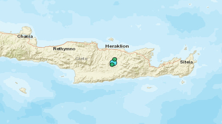 Σεισμός 3 Ρίχτερ στο Ηράκλειο Κρήτης