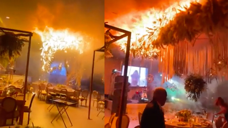 Φωτιά σε γαμήλιο γεύμα