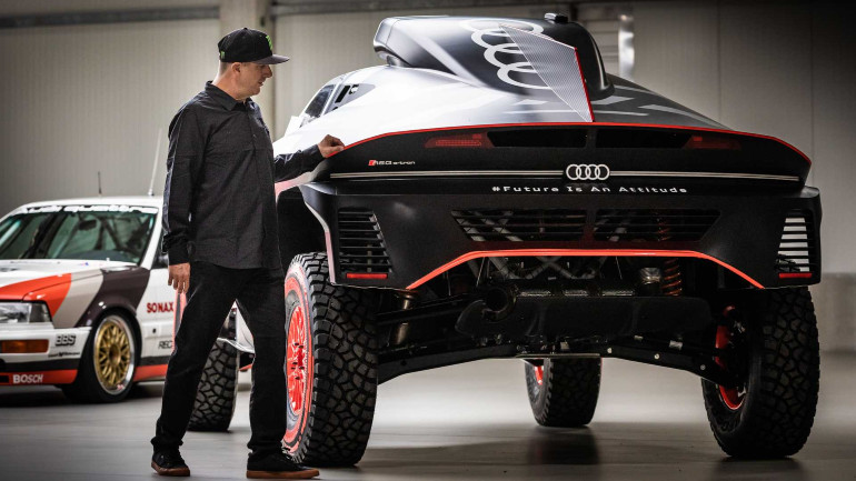 Σίγουρα ο Block θα ασχοληθεί με το ηλεκτρικό αγωνιστικό RS Q E-Tron της Audi για το Ράλι Dakar.
