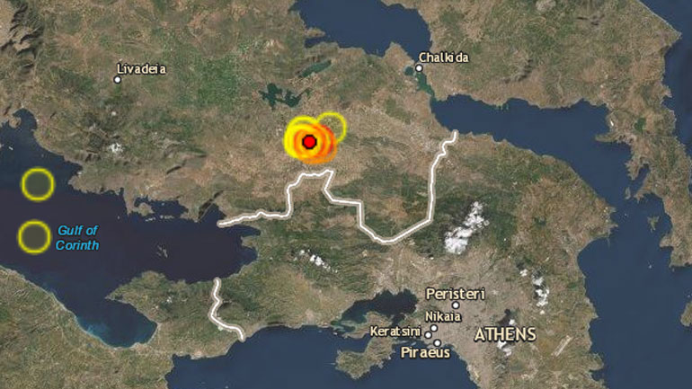 Σεισμός 3,4 Ρίχτερ στη Θήβα