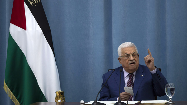 O πρόεδρος της Παλαιστινιακής Αρχής δίνει «έναν χρόνο» στο Ισραήλ για να αποσυρθεί από τα παλαιστινιακά εδάφη