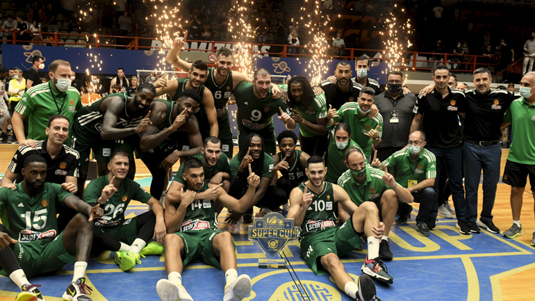 Μπάσκετ: Βάφτηκε «πράσινο» το Σούπερ Καπ, 92-83 ο Παναθηναϊκός τον Προμηθέα