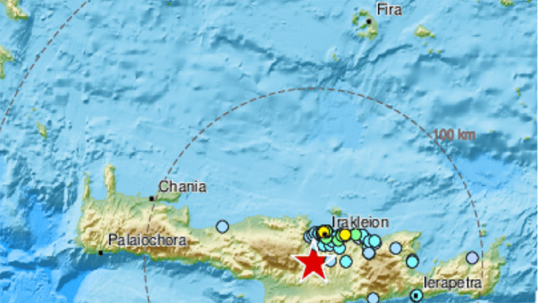 Αντιφάσεις σεισμολόγων για την ισχυρή δόνηση 5,8 Ρίχτερ στην Κρήτη