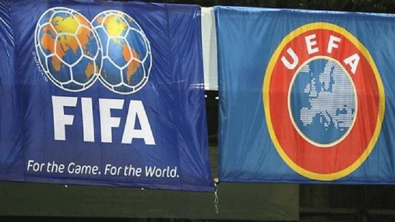 Απόσταση για Μουντιάλ ανά διετία μεταξύ FIFA και UEFA