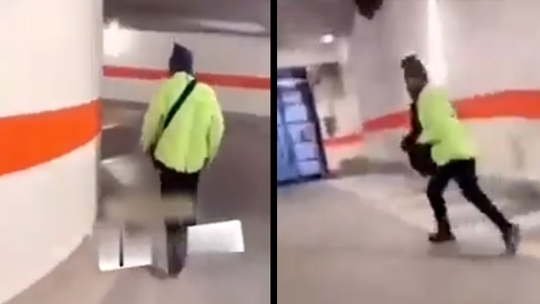 Το κάρμα τιμώρησε τον τσαντάκια 