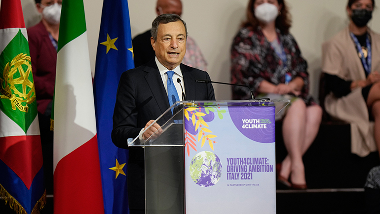 Youth4Climate: Ο Ντράγκι θέλει να υπάρξει σαφής δέσμευση για το κλίμα από την G20