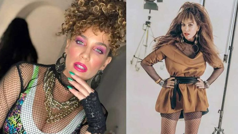 Σε pop diva των 80′ s μεταμορφώθηκε η εγκυμονούσα Κατερίνα Στικούδη