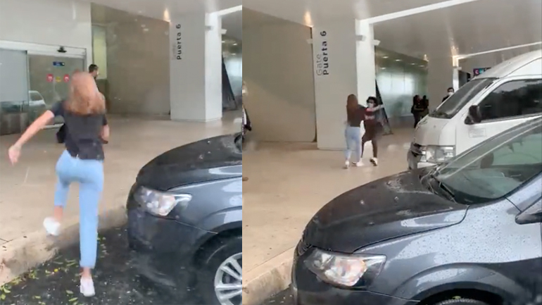 Ερωτευμένο ζευγάρι εναντίον ολισθηρού δαπέδου