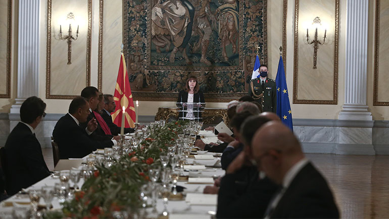 Κ. Σακελλαροπούλου: Πιστεύουμε σε μια αμοιβαία επωφελή σχέση μεταξύ Ελλάδας και Βόρειας Μακεδονίας