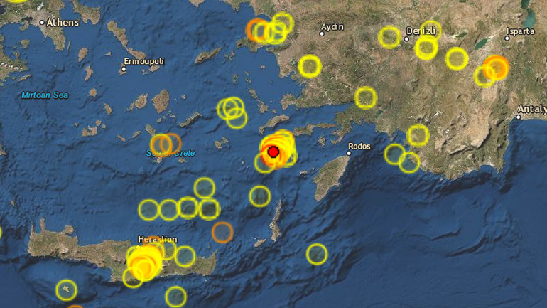 Σεισμός 4,1 Ρίχτερ κοντά στη Νίσυρο