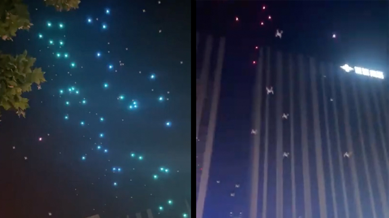 Βροχή από drones στην Κίνα