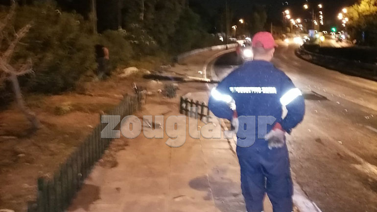 Σημειωτόν τα ΙΧ στη λεωφόρο Ποσειδώνος, λόγω τροχαίου με φορτηγό