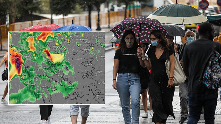 Βροχές και καταιγίδες έως τη Δευτέρα