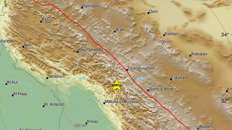 Σεισμική δόνηση 5,1 Ρίχτερ στο Ιράν