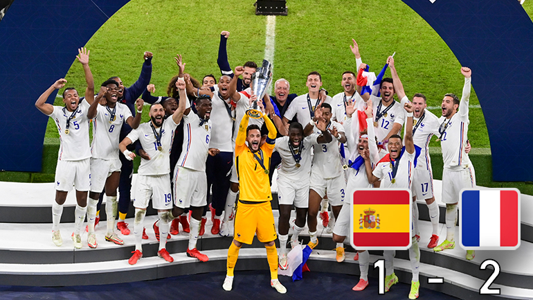 Βάφτηκε «μπλε» το τρόπαιο του Nations League