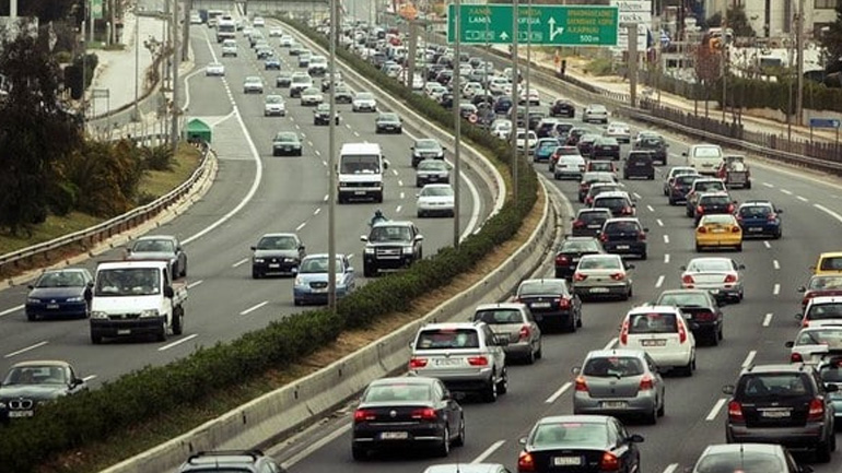 Μποτιλιάρισμα στους δρόμους της Αθήνας