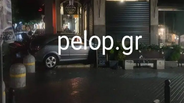 Πάτρα: Αυτοκίνητο εισέβαλε σε… κρεπερί