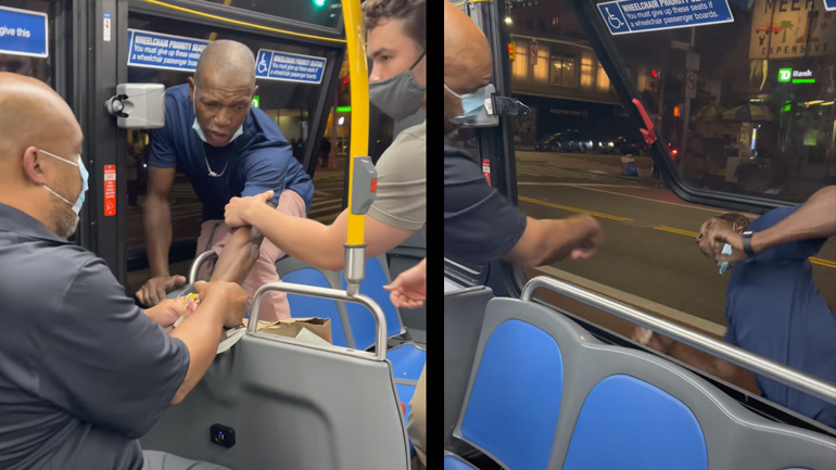 Επιβάτης πηδά από παράθυρο λεωφορείου 