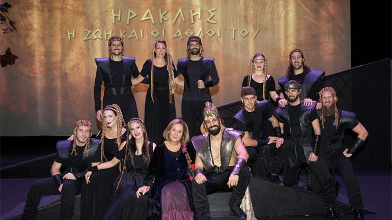 Εντυπωσιακή πρεμιέρα της παράστασης «Οι Άθλοι του Ηρακλή» στο Christmas Theater