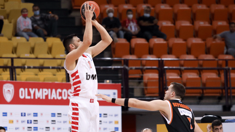 Άνετα ο Ολυμπιακός, 108-75 τον Προμηθέα