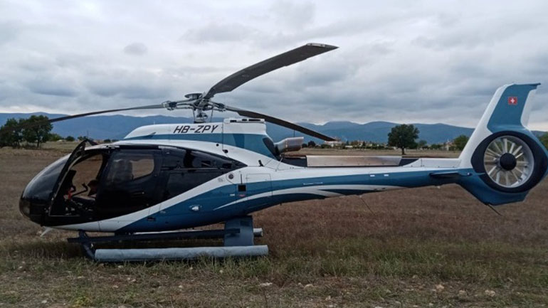 Κοζάνη: Αναγκαστική προσγείωση ελικοπτέρου σε χωράφι στην Καρυδίτσα