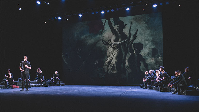 Ενθουσίασε η παράσταση «Ανδρέας Κάλβος – Αγέλαστο Τέκνο Πολυτέκνου Θεάς», του ΚΘΒΕ