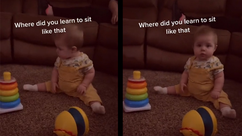 Ποιος σε έμαθε να κάθεσαι έτσι;