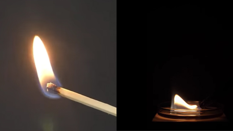 Φλόγα χωρίς χρώμα