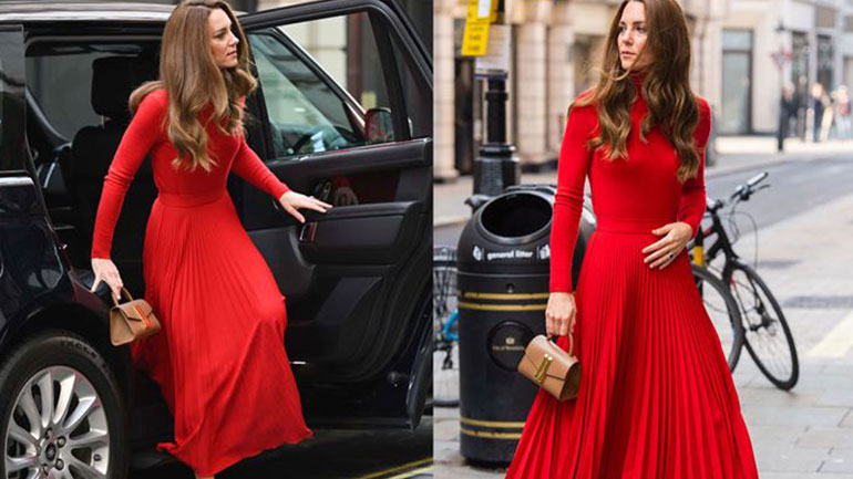 Η Kate Middleton μας δείχνει πώς να φορέσουμε ένα κόκκινο σύνολο με στυλ το φθινόπωρο