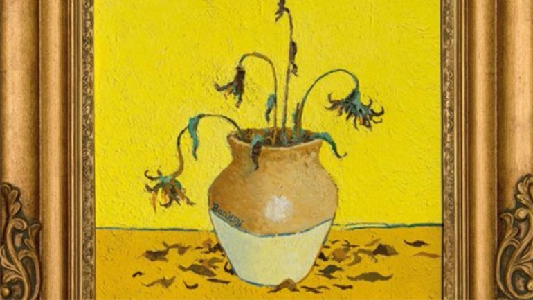 Το έργο «Sunflowers From Petrol Station» του Banksy πωλείται σε δημοπρασία