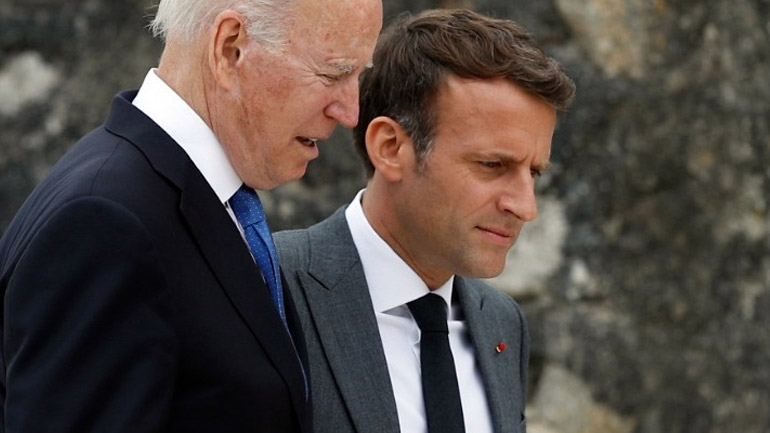 Νέα τηλεφωνική επικοινωνία Μπάιντεν – Μακρόν