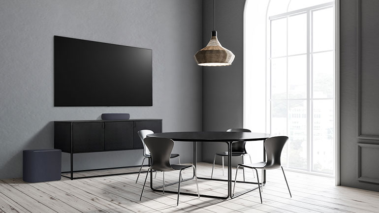 Το Soundbar της LG με τον πιο κομψό σχεδιασμό προσφέρει πλούσιο ήχο για τους λάτρεις ταινιών και μουσικής