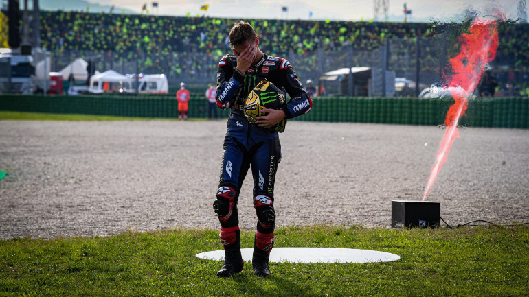 Μεγάλη συγκίνηση για τον νεαρό Γάλλο με την Dorna να του έχει ετοιμάσει ένα πολύ όμορφο βίντεο.