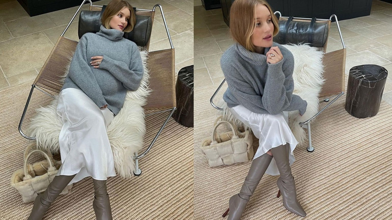 To εύκολο φθινοπωρινό σύνολο της Rosie Huntington-Whiteley που μπορούμε να αντιγράψουμε