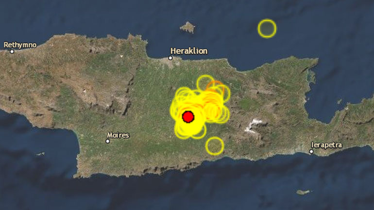 Σεισμική δόνηση 3,4 Ρίχτερ στο Αρκαλοχώρι