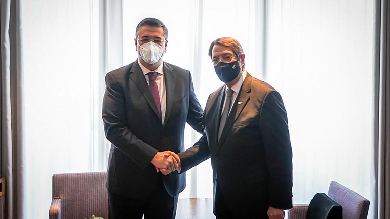 Συνάντηση Απόστολου Τζιτζικώστα με τον Πρόεδρο της Κυπριακής Δημοκρατίας Νίκο Αναστασιάδη